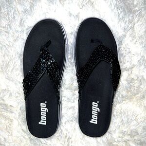 NWOT Bongo Women's Black Flip Flops Size 9M
